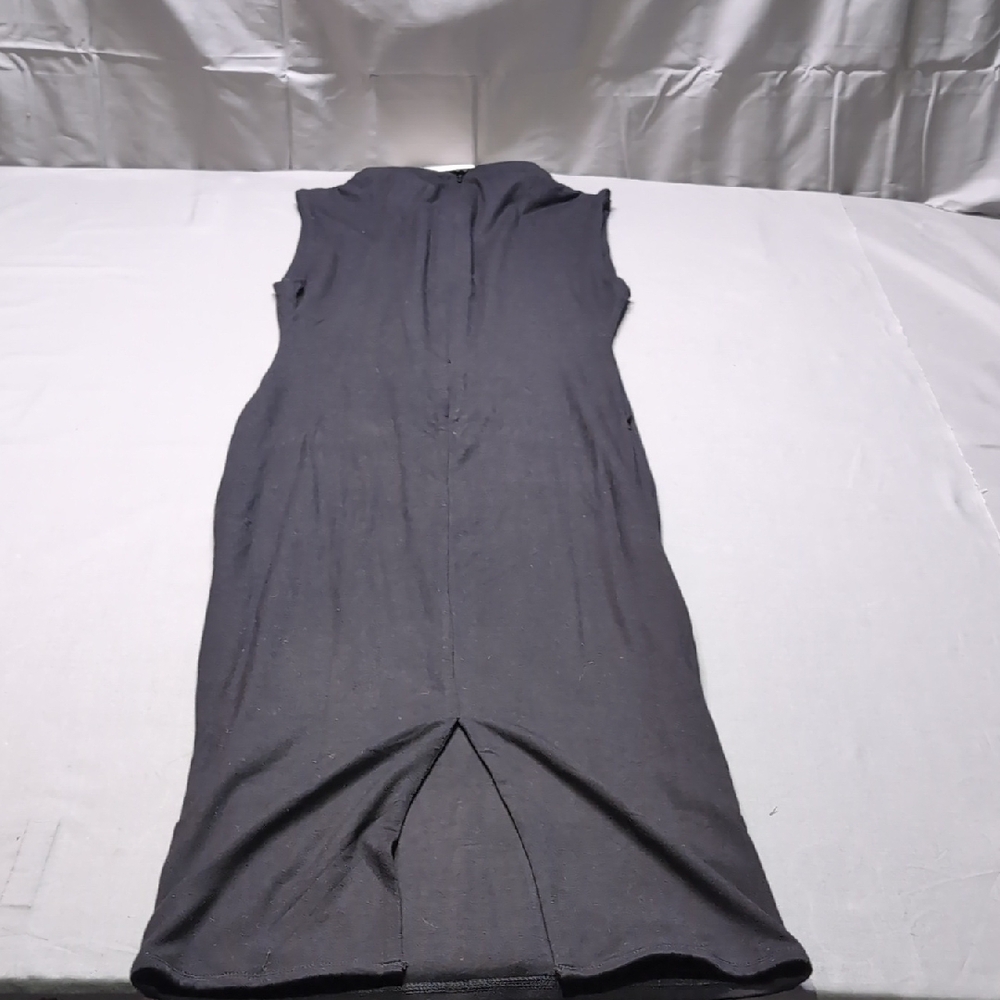 NWT Naked Wardrobe Womens Sleek Sleeveless Black Midi Dress‎ Shapewear Size L - Picture 7 of 7